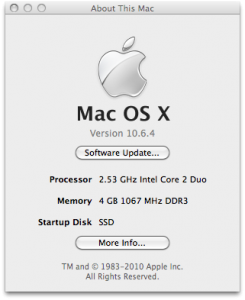 About This Mac Screenshot