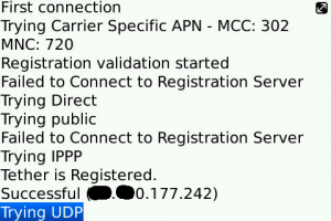 Tether Failed Log Screenshot