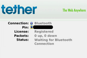 Tether Success Screenshot